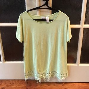 Zenergy by Chico’s Lace Trim Tee